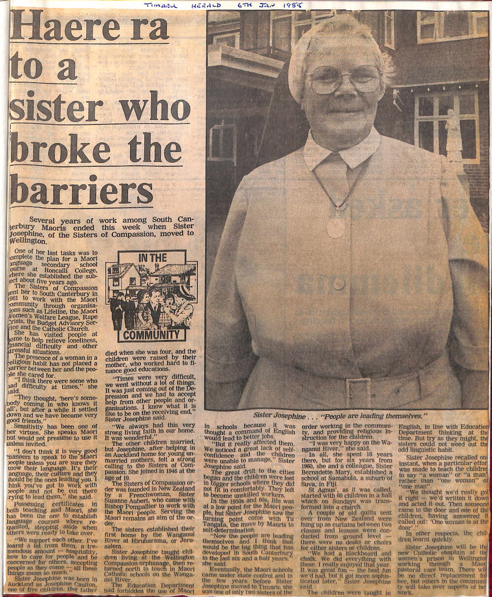 Haere Ra to a sister who broke the barriers