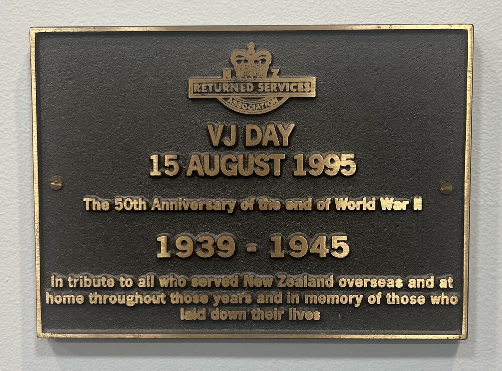 RSA plaque VJ Day 1995