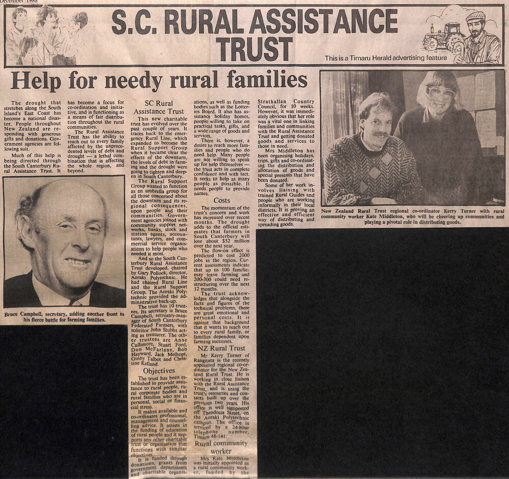 SC Rural Assistance Trust: Help for needy rural families