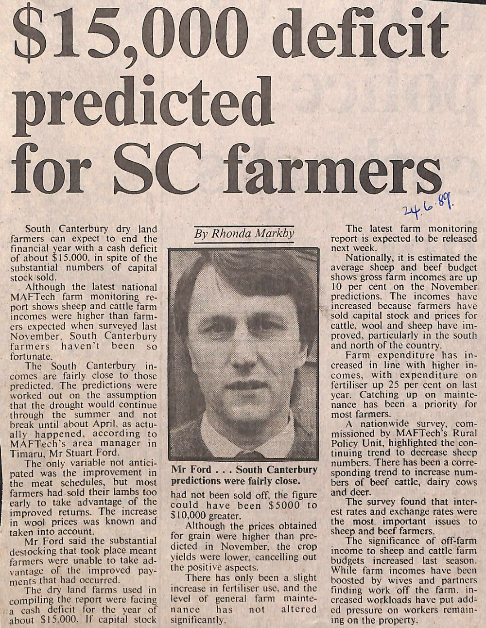 $15,000 deficit predicted for SC farmers