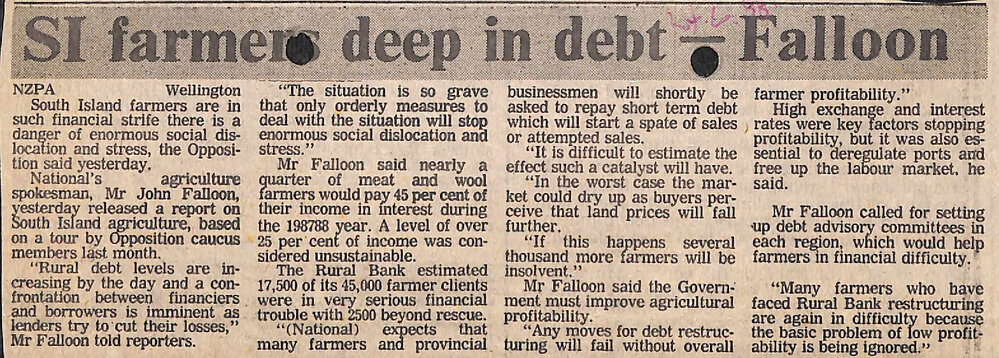 SI farmers deep in debt - Falloon