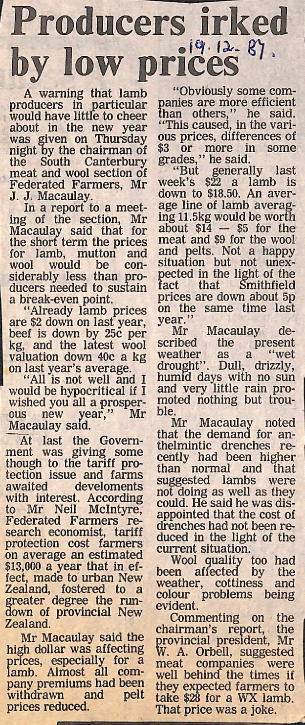 Producers irked by low prices