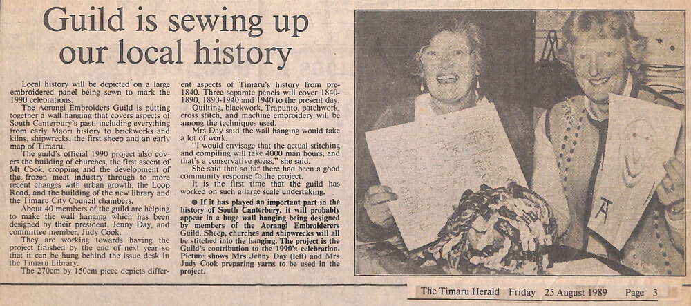 Guild is sewing up our local history