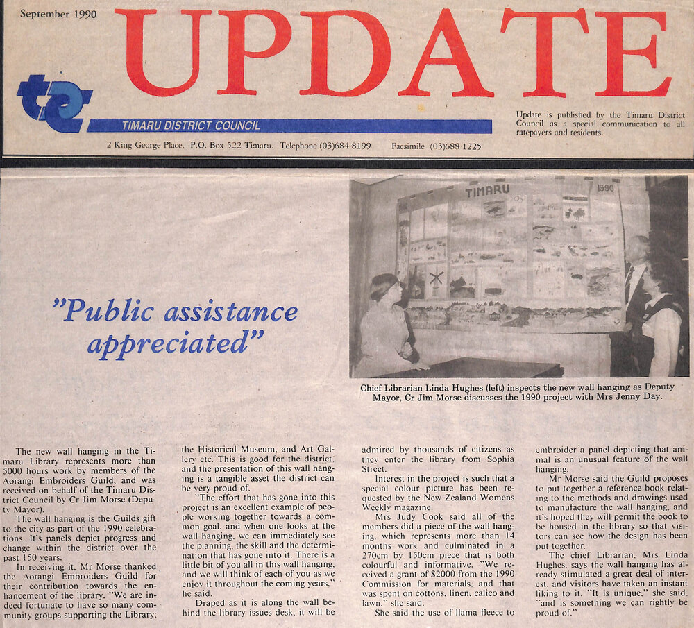 Timaru District Council Update: 'Public assistance appreciated'