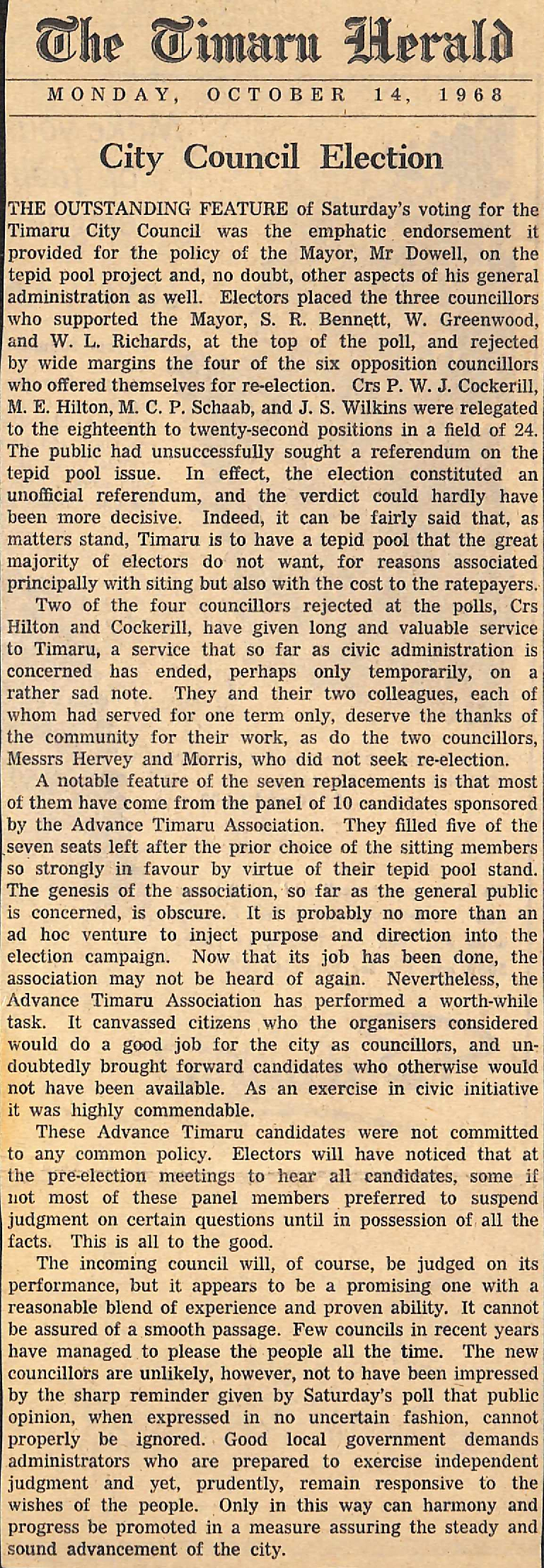 Editorial: City Council Election