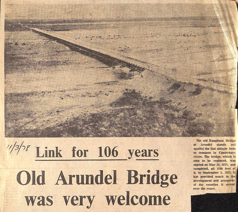 Link for 106 years, Old Arundel Bridge was very welcome