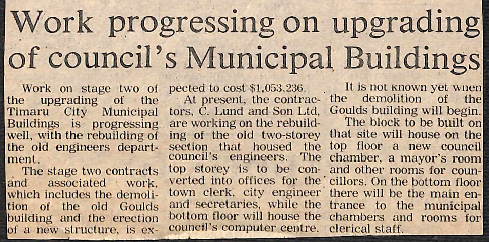 Work progressing on upgrading of council's Municipal Buildings