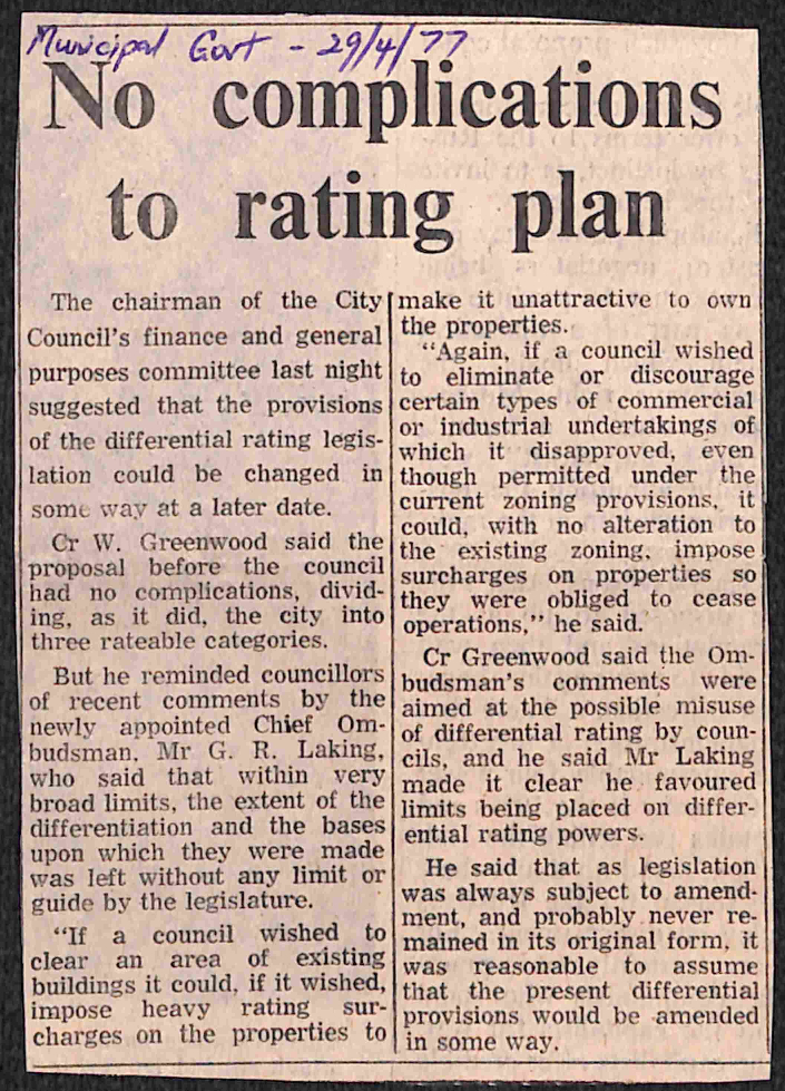 No complications to rating plan