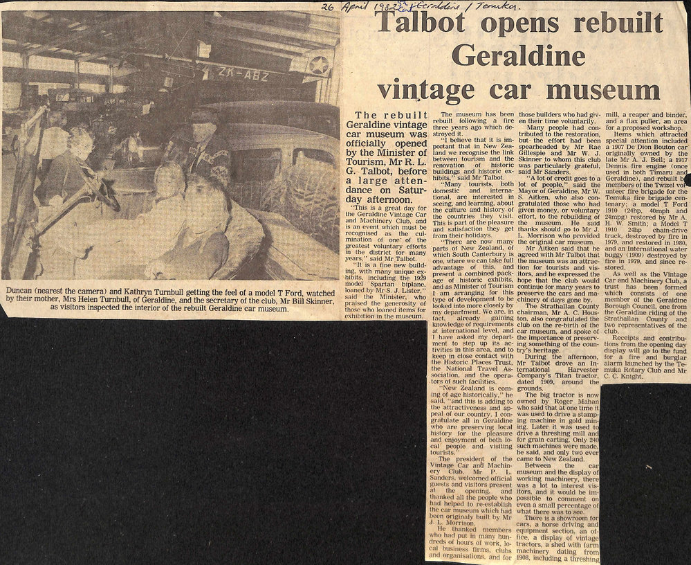 Talbot opens rebuilt vintage car museum