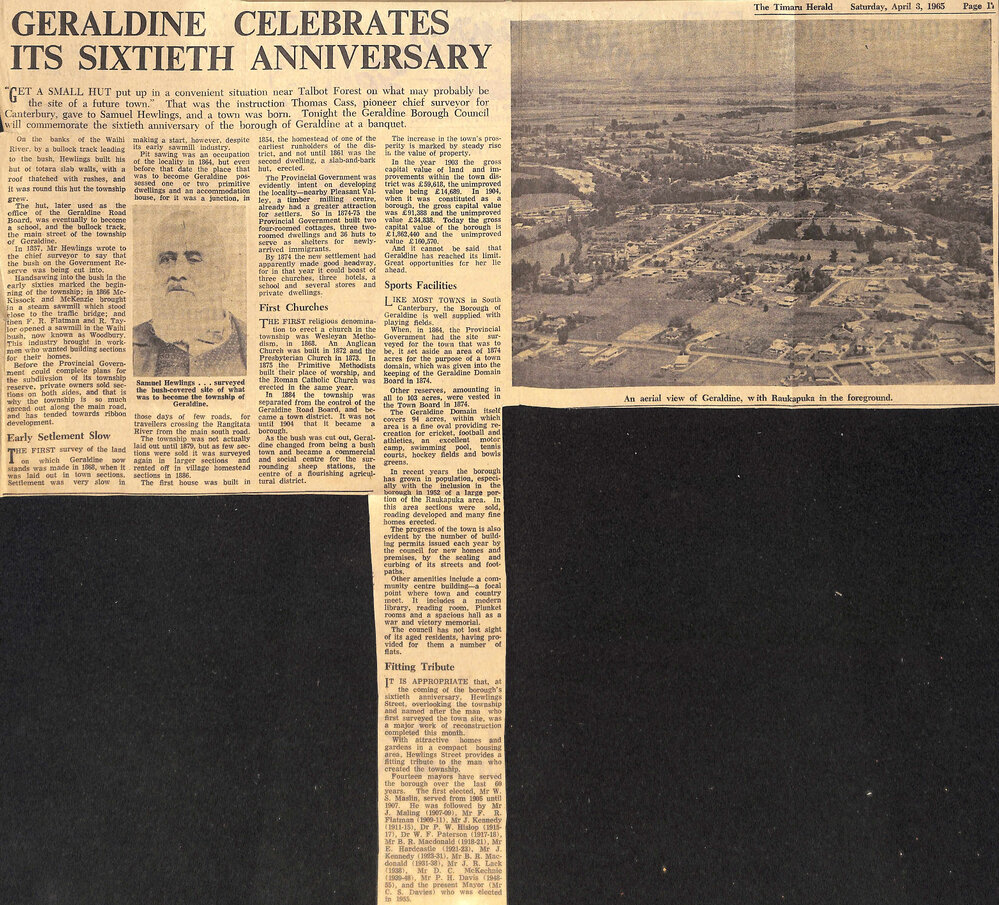 Geraldine Celebrates Its Sixtieth Anniversary