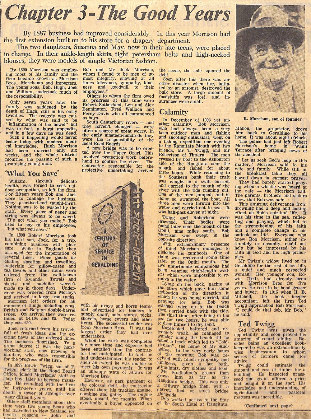A Century With Morrison's of Geraldine: Chapter 3 - The Good Years