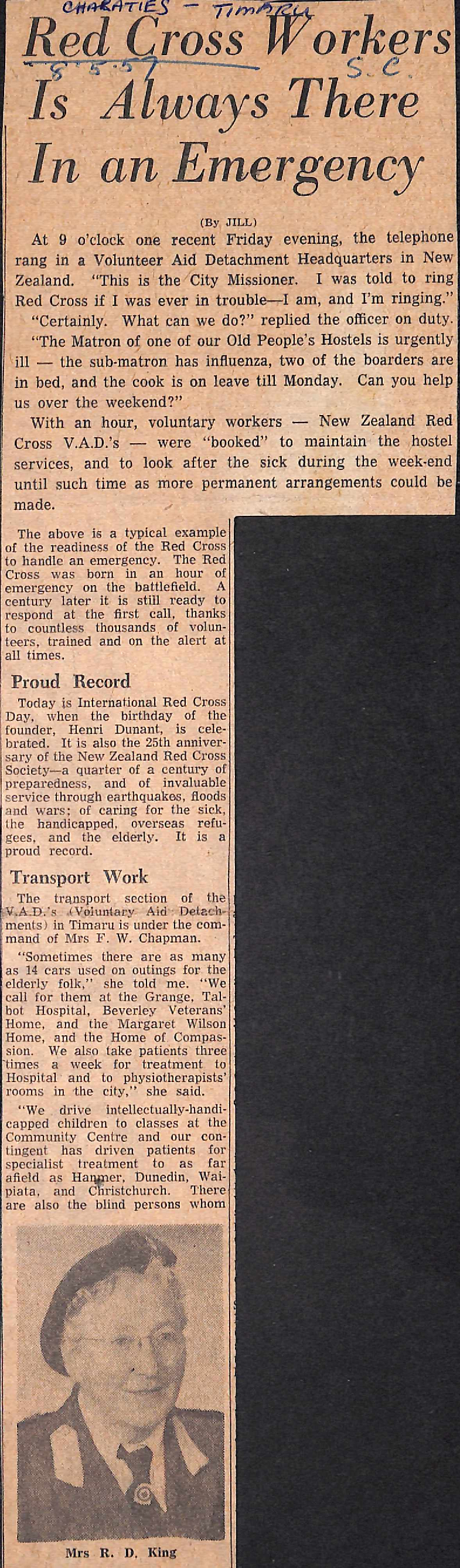 Red Cross Workers Is Always There In an Emergency