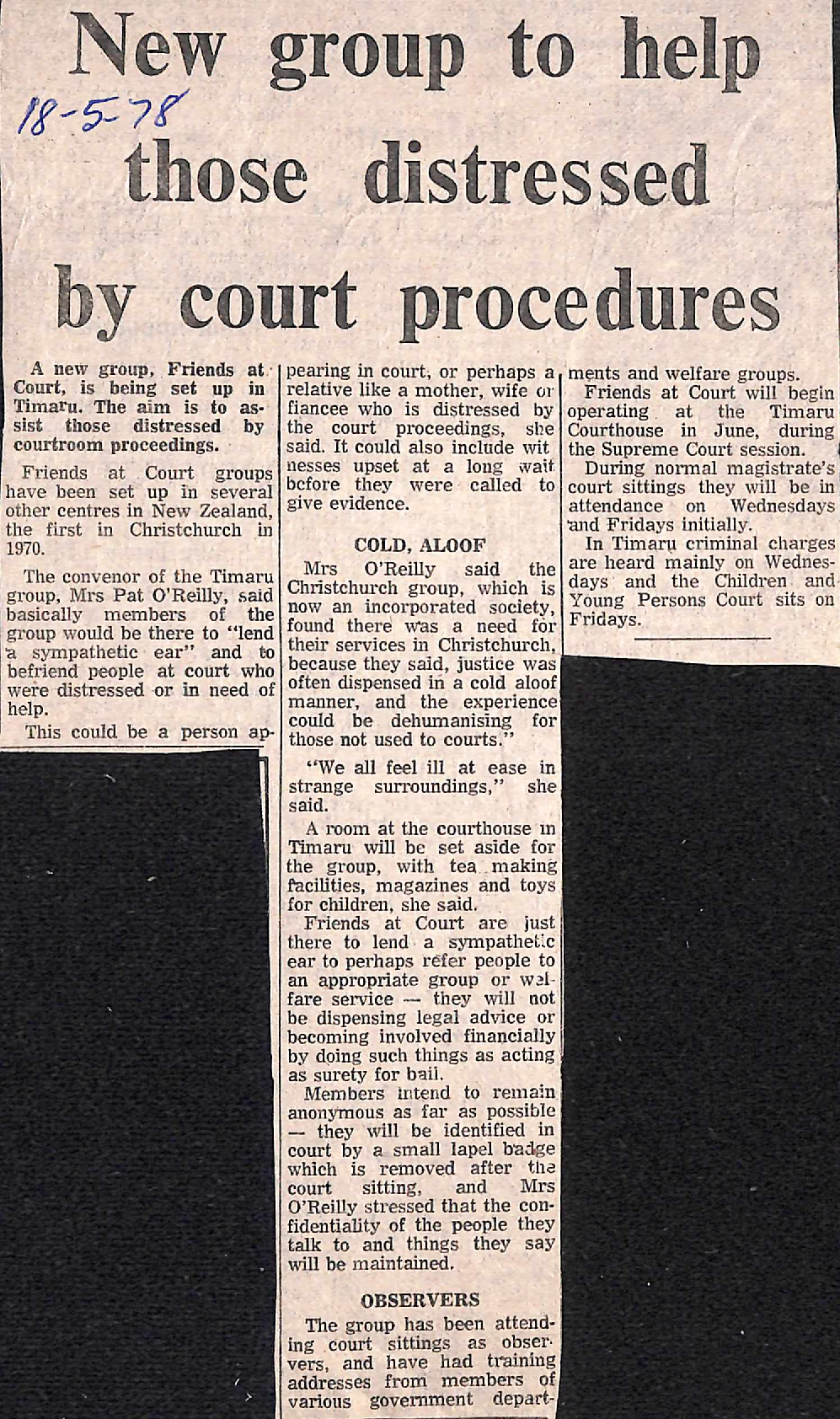 New group to help those distressed by court procedures