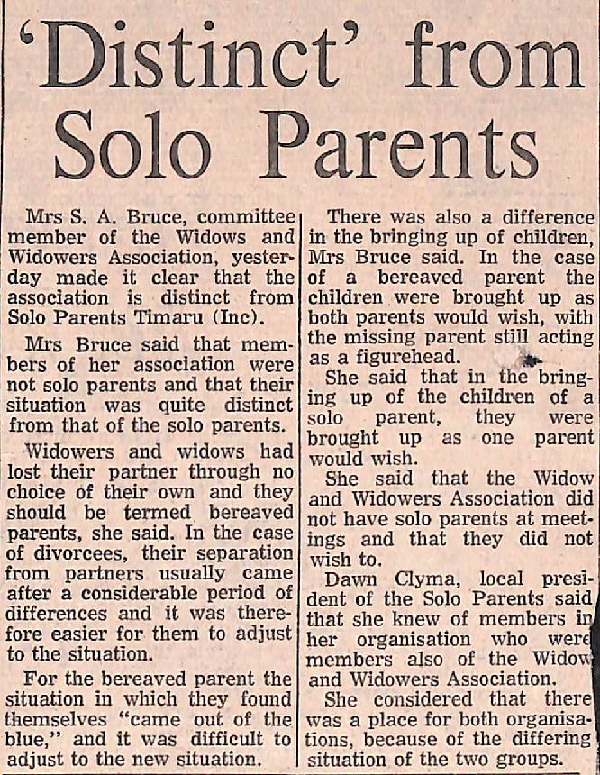  'Distinct' from Solo Parents