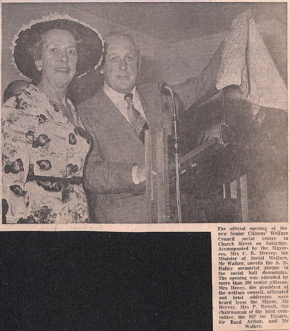 The official opening of the new Senior Citizens' Welfare Council social centre