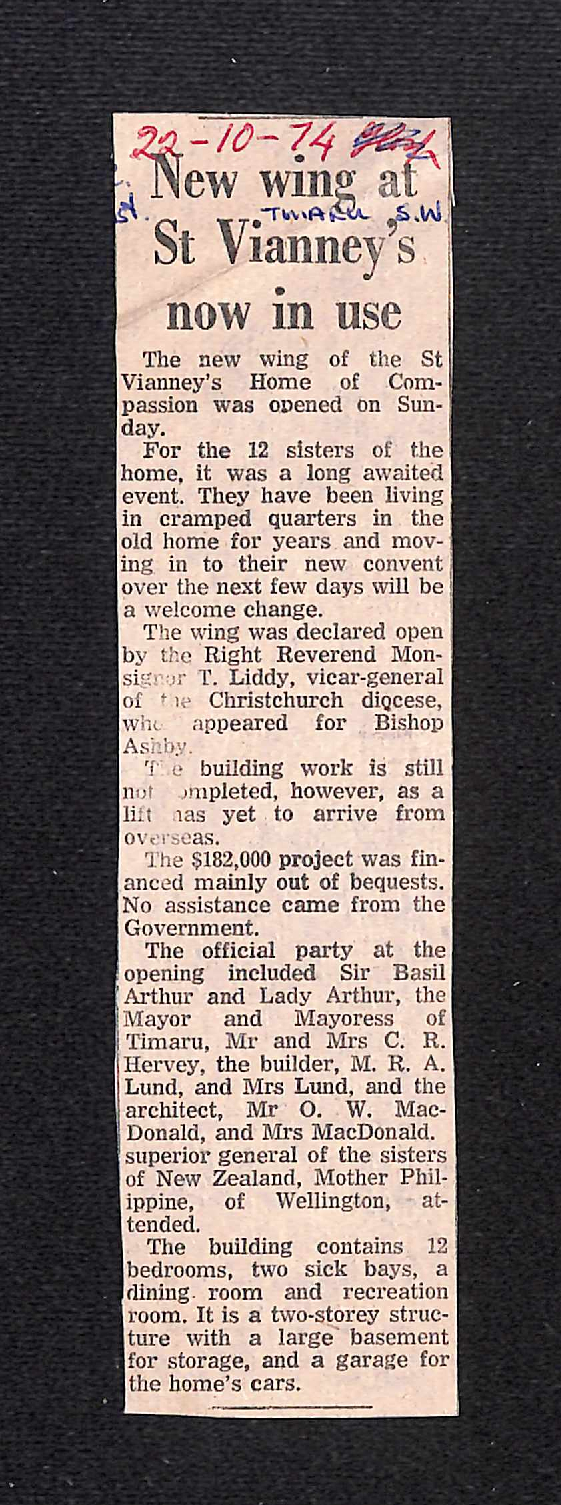 New wing at St Vianney's now in use