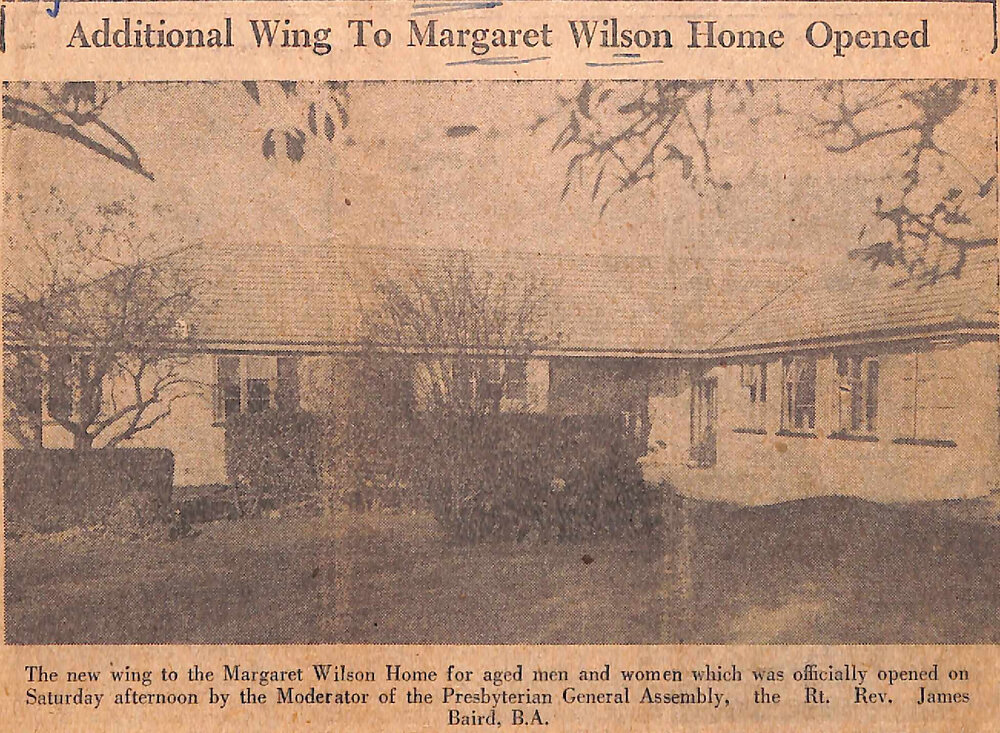 Additional Wing To Margaret Wilson Home Opened / Margaret Wilson Home Extensions Opened By Prebytarian Moderator