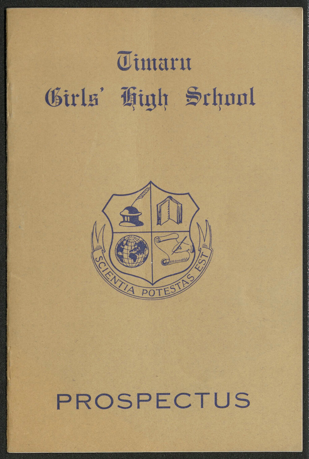 Timaru Girls' High School Prospectus c.1950s/60s