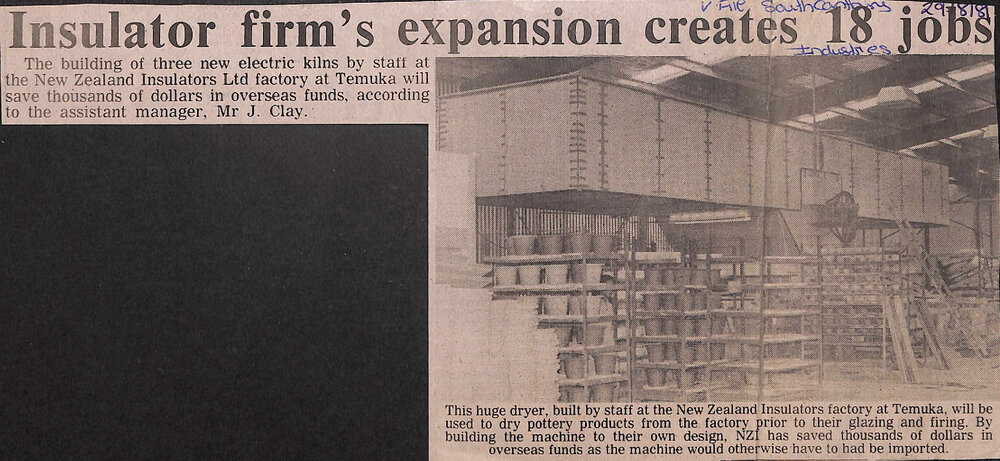 Insulator firm's expansion create 18 jobs