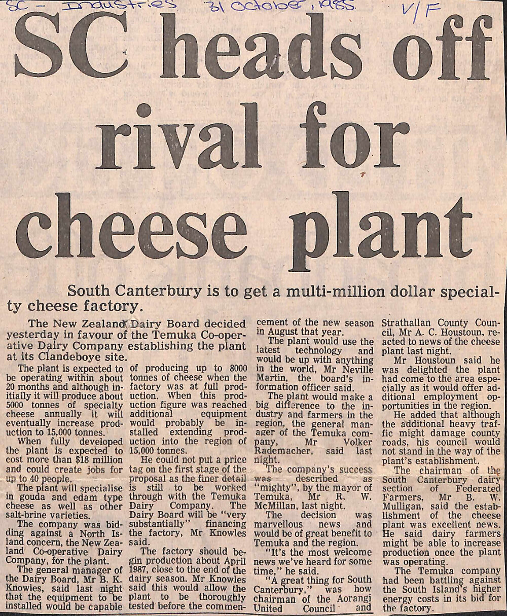 SC heads off rival for cheese plant