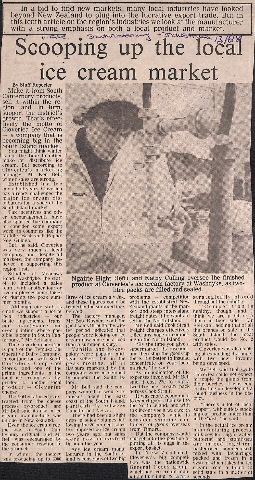 Scooping up the  local ice cream market