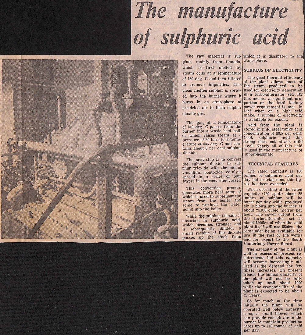 The manufacture of sulphuric acid