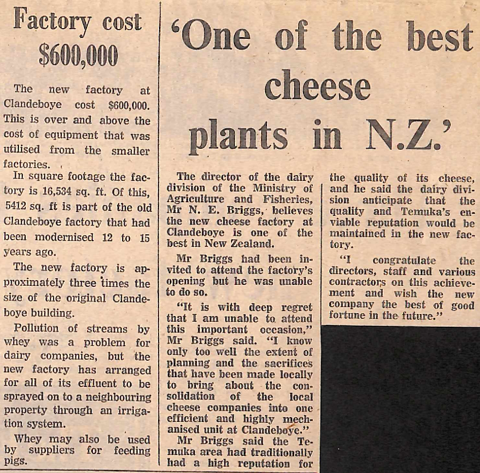 Factory cost $600,000 / 'One of the best cheese plants in NZ'