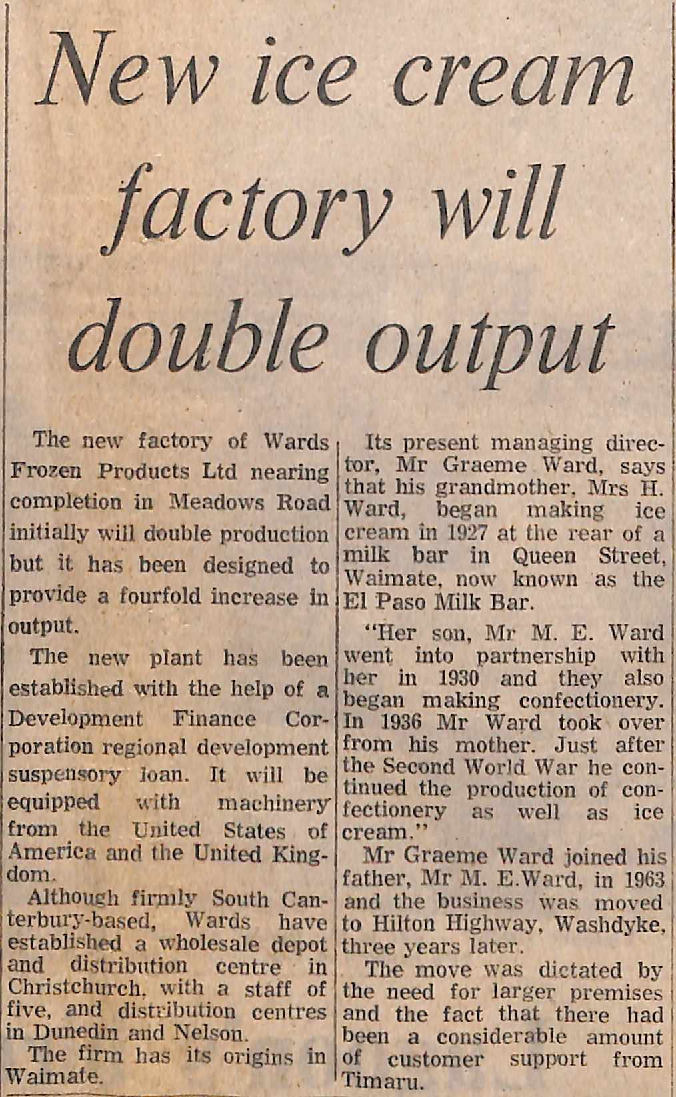 New ice cream factory will double output