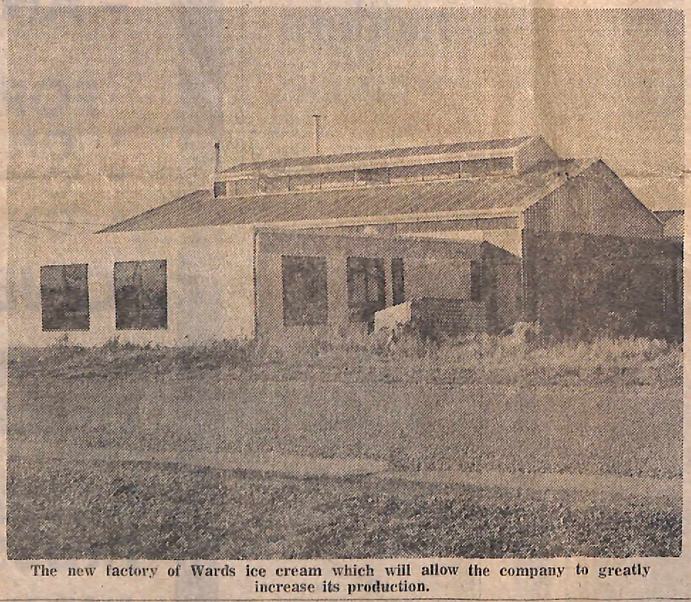 The new factory of Wards ice cream