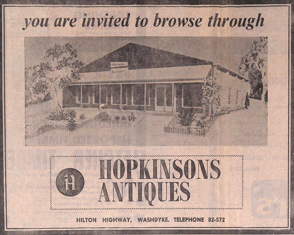 Hopkinsons Antiques advertisement