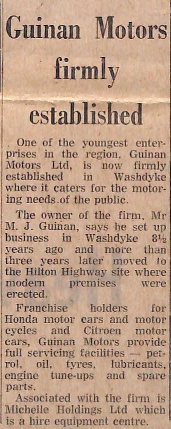 Guinan Motors firmly established