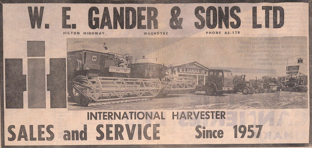 W E Gander and Sons Ltd advertisement