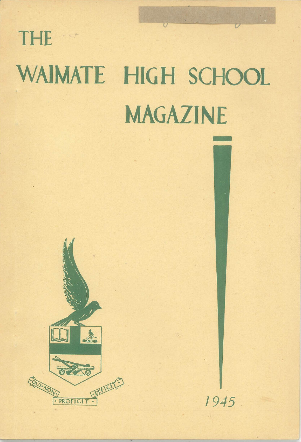 The Waimate High School magazine 1945