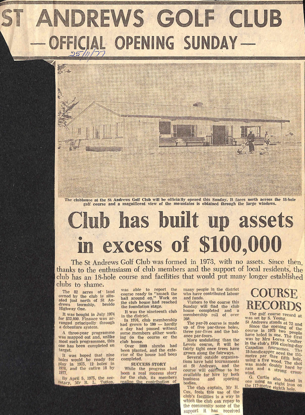 St Andrews Golf Club - Official Opening Sunday 