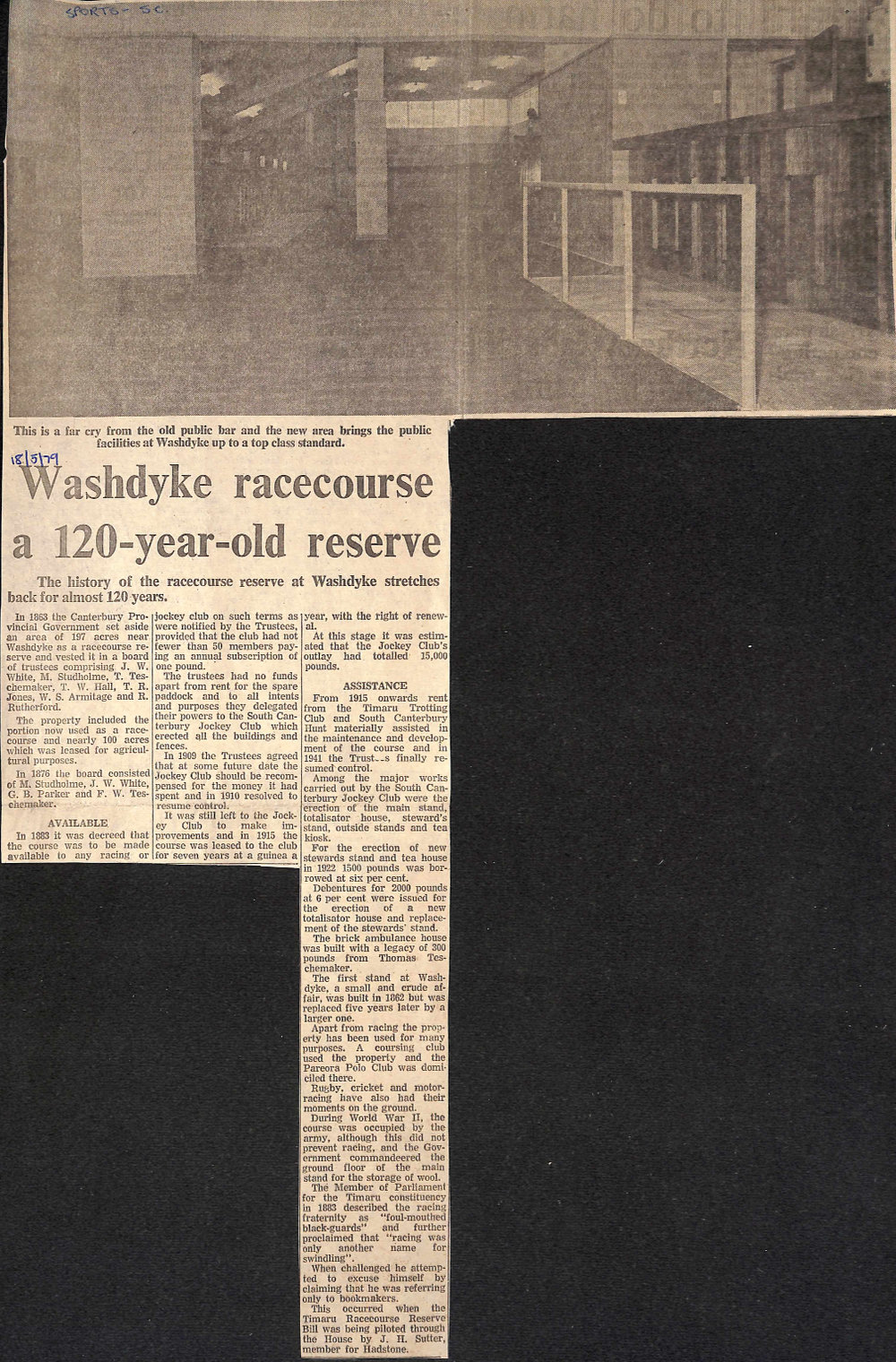 Washdyke racecourse a 120-year-old reserve