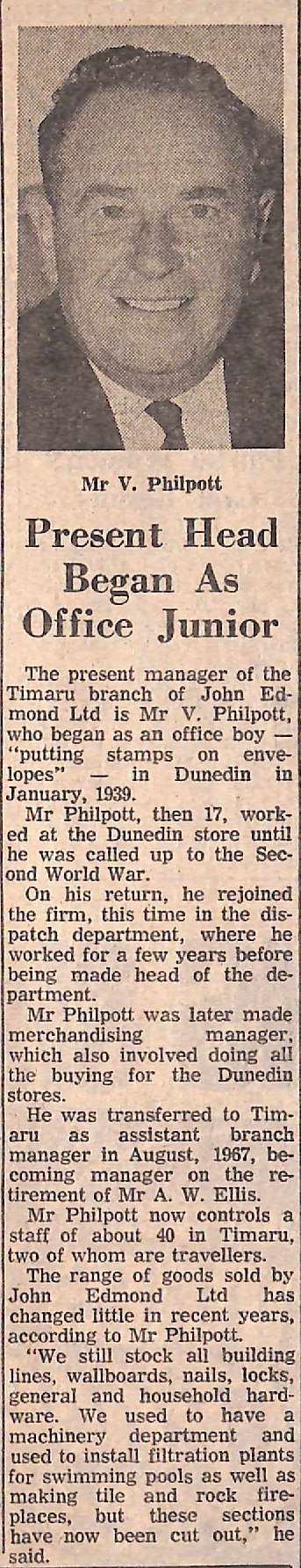 Present Head Began As Office Junior