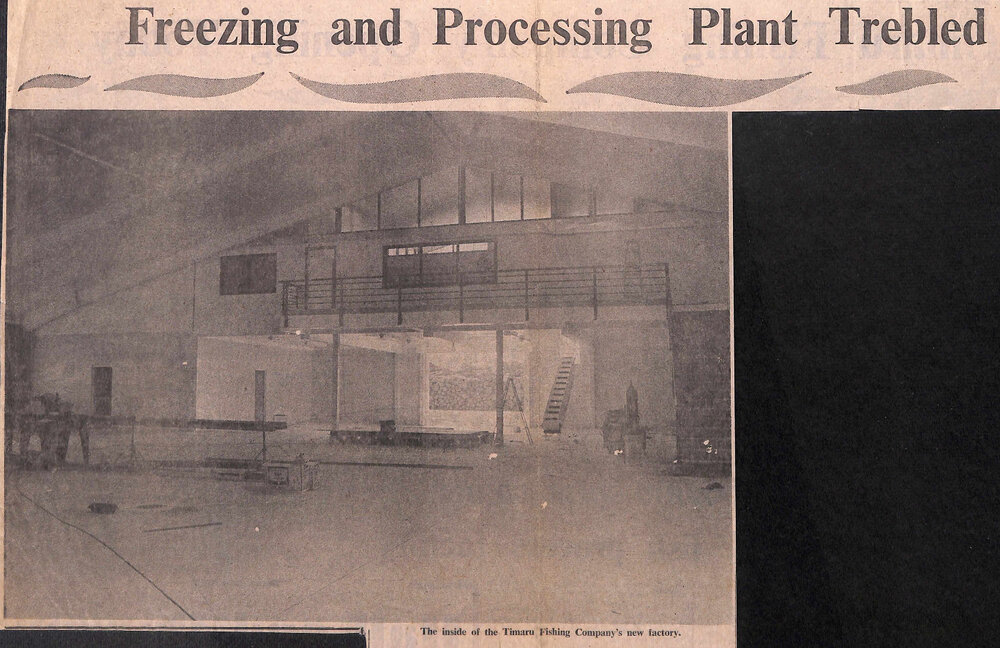 Freezing and Processing Plant Trebled / New era for fishing