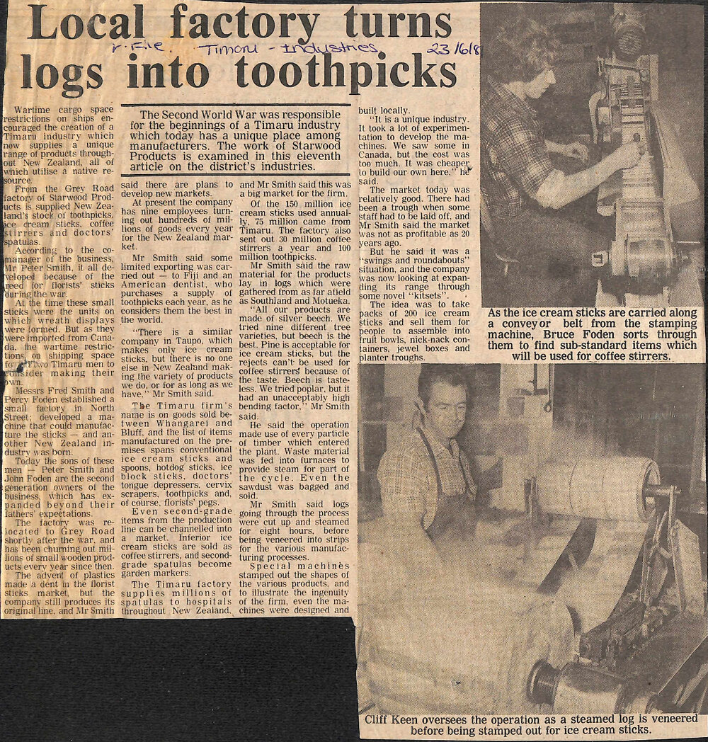 Local factory turns logs into toothpicks