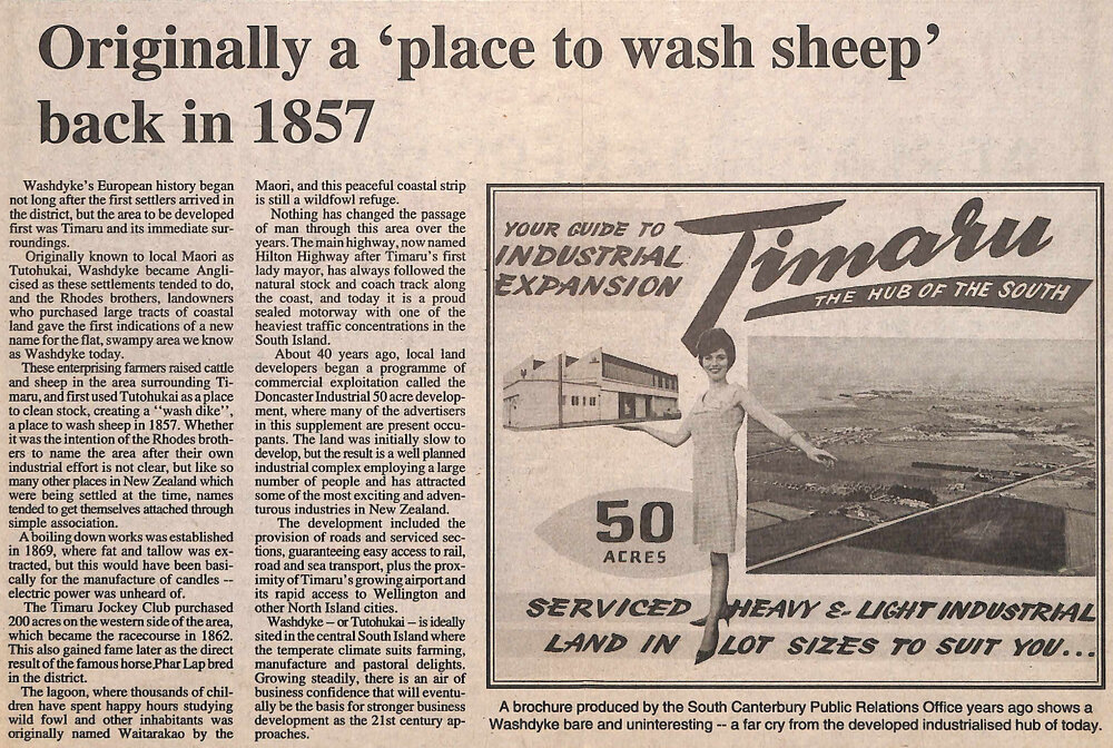 Originally a 'place to wash sheep' back in 1857