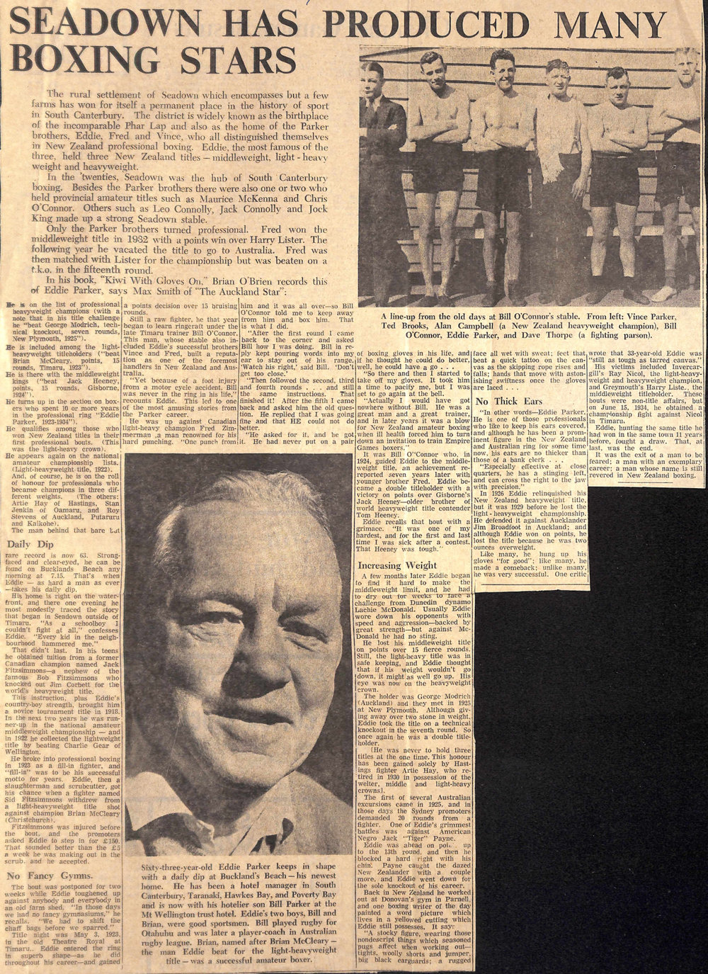 Seadown Has Produced Many Boxing Stars