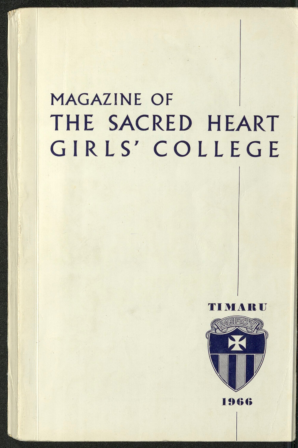 Sacred Heart Girls' College: magazine 1966