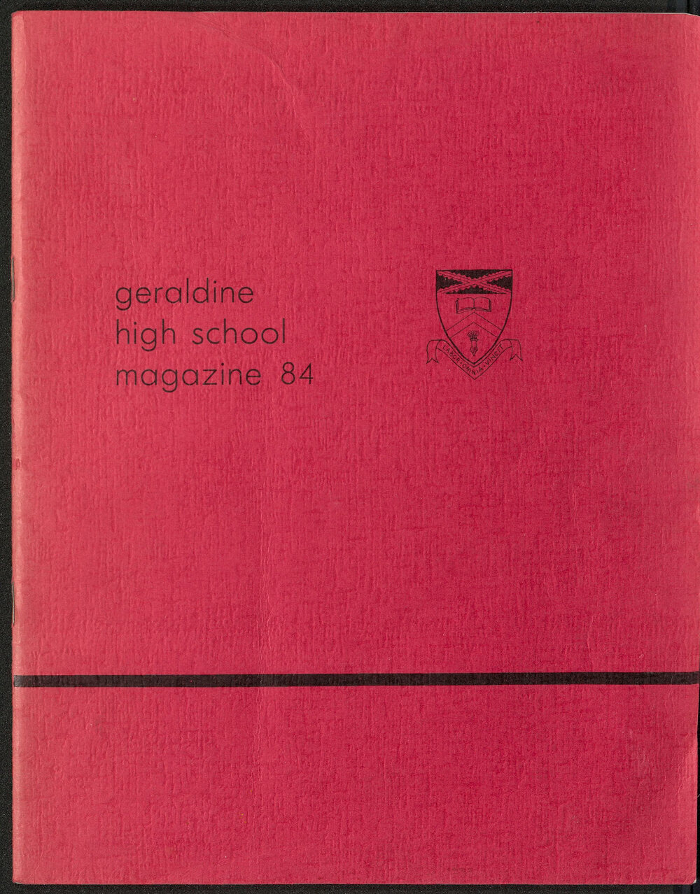 Geraldine High School magazine 1984