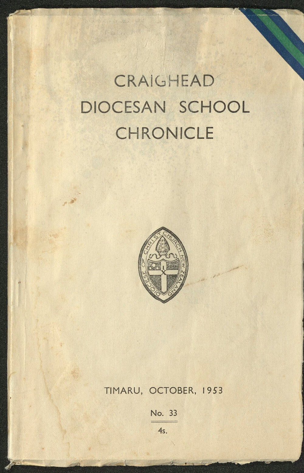 Craighead Diocesan School Chronicle no. 33 1953