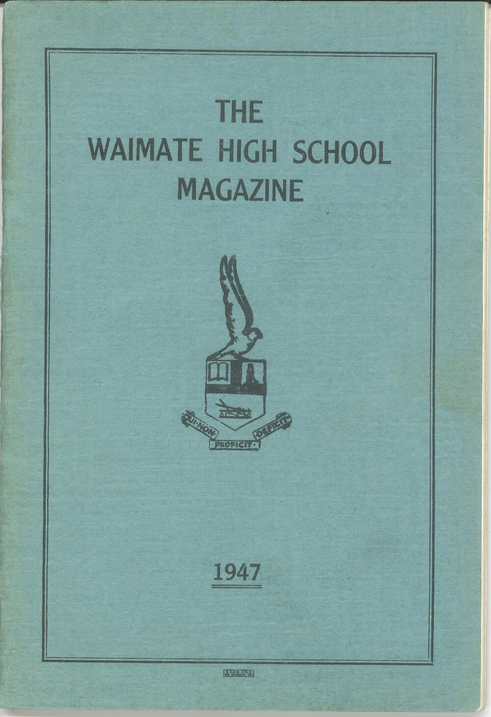 The Waimate High School magazine 1947