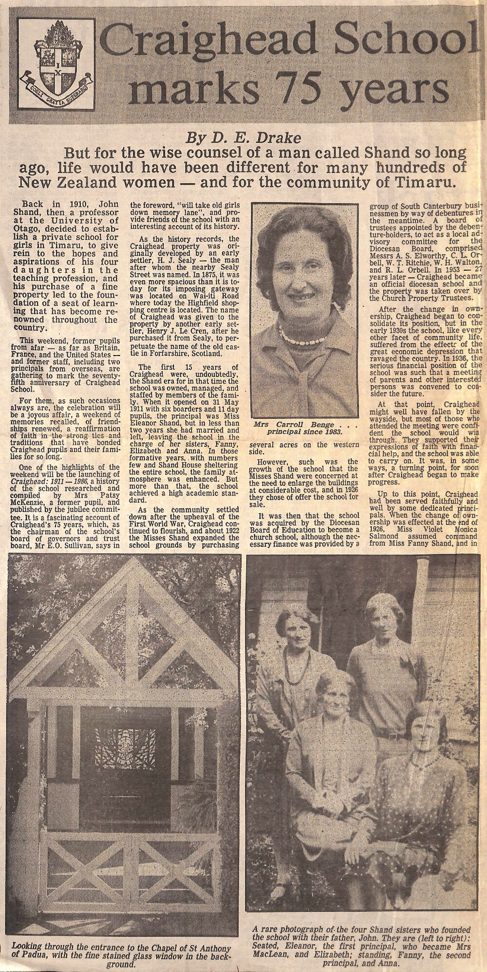 Craighead School marks 75 years