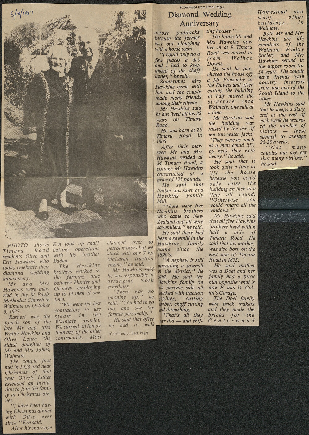 Diamond Wedding Anniversary