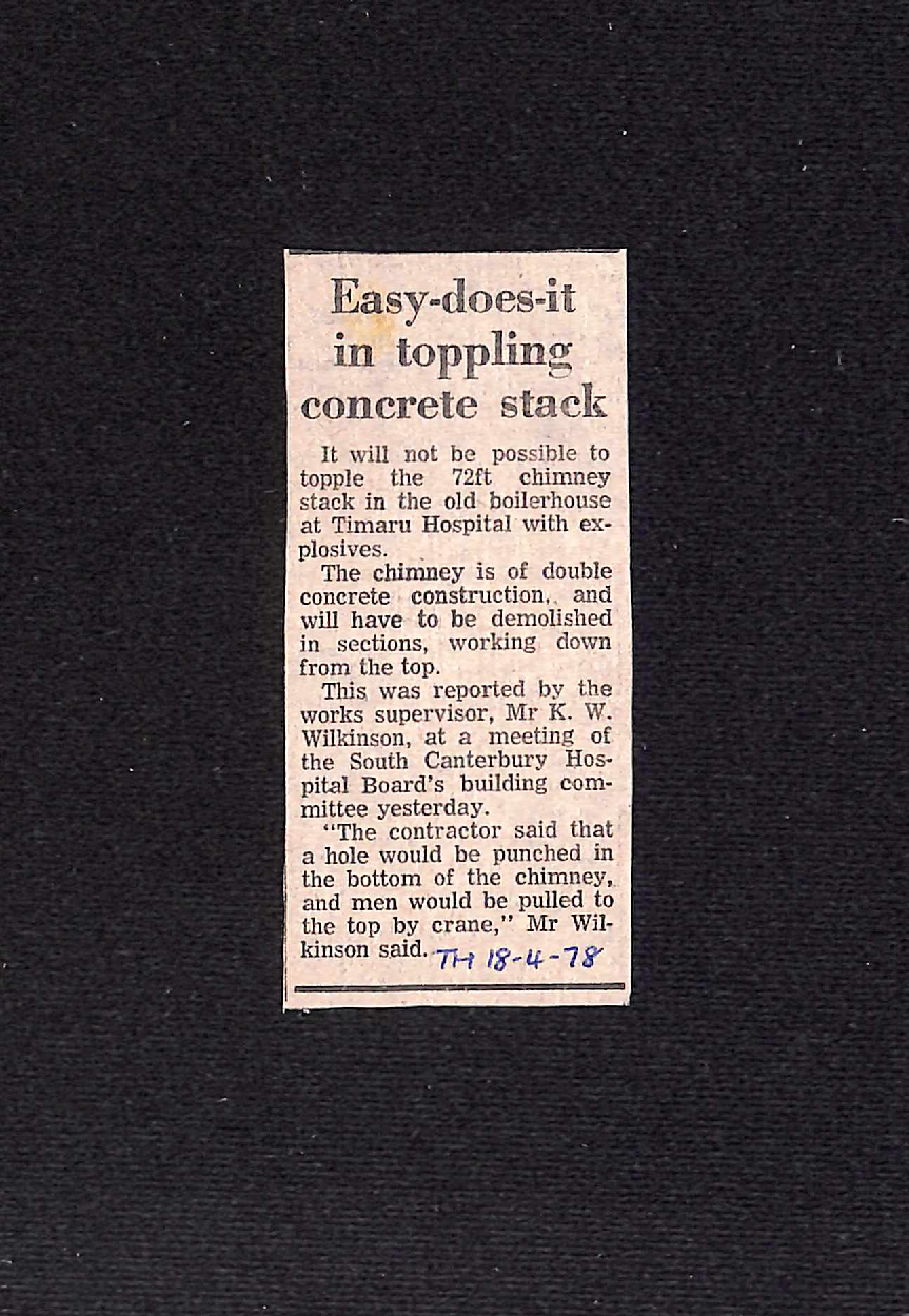 Easy-does-it in toppling concrete stack