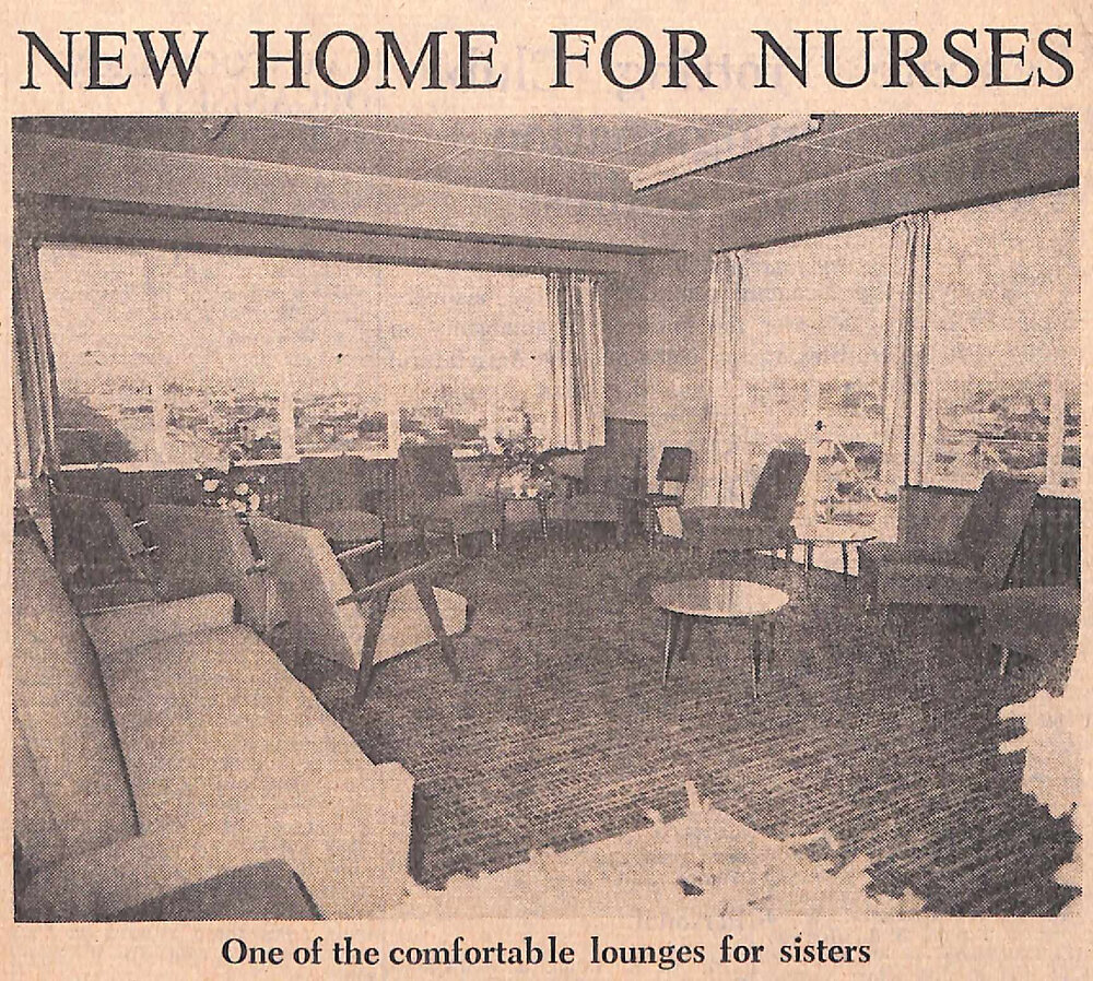 New Home for Nurses: Public Invited to Inspect Latest Hospital Additions