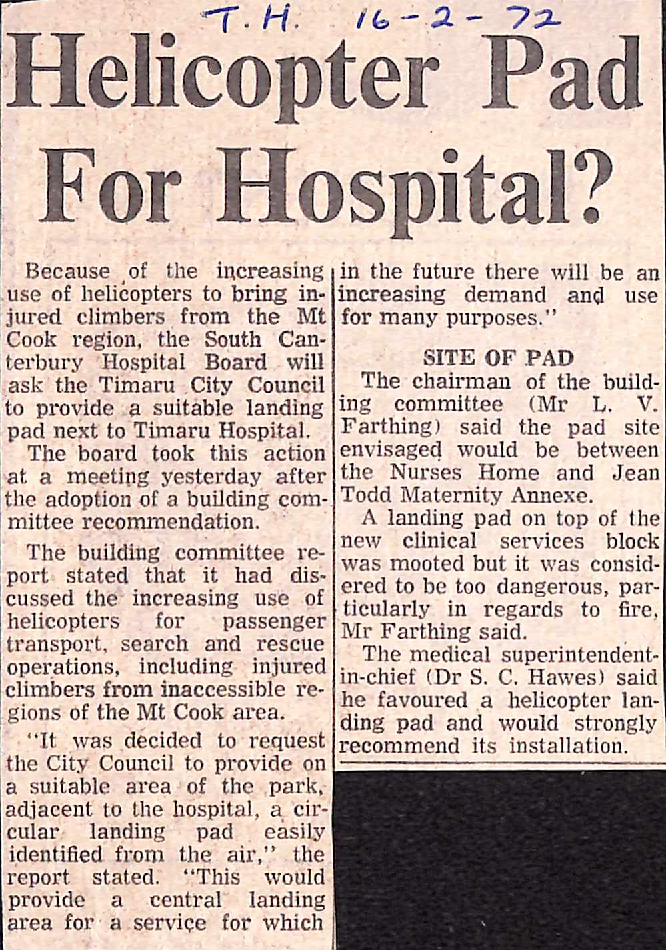 Helicopter Pad For Hospital?