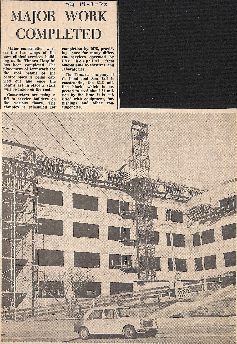 Major Work Completed